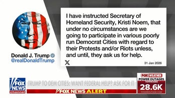 Trump says Democrat-run cities won't get federal help for protests unless requested
