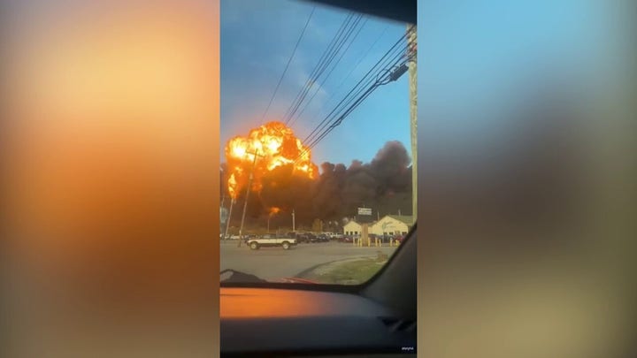 Witness video captures moments after UPS wide-body cargo plane went down