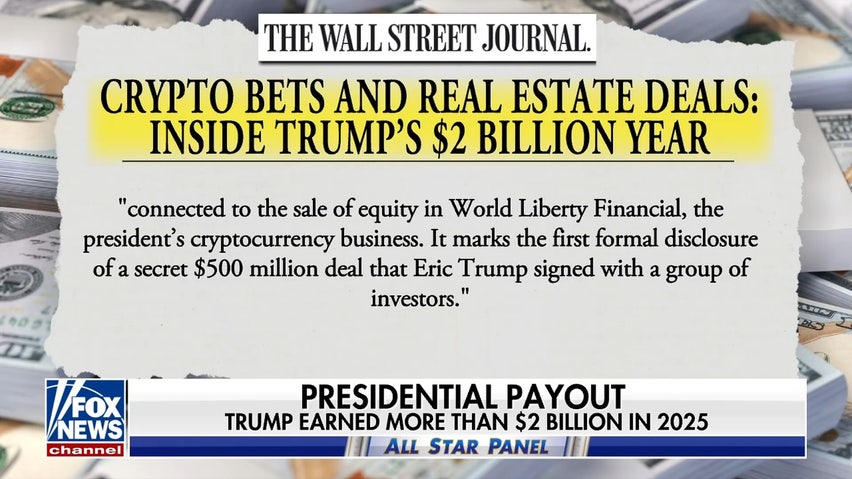 Report claims Trump earned more than $2B in 2025