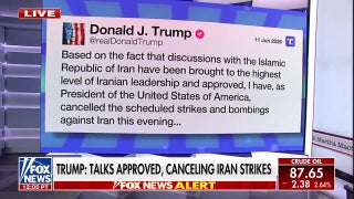 President Donald Trump cancels Iran strikes