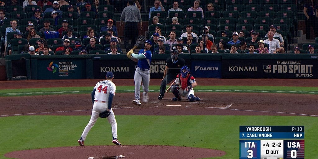 Jac Caglianone hits two-run homer, extending Italy's lead over United States