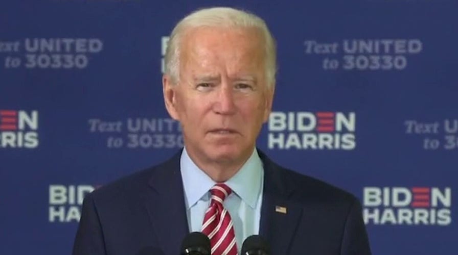 Joe Biden says President Trump can't conceive of selfless service