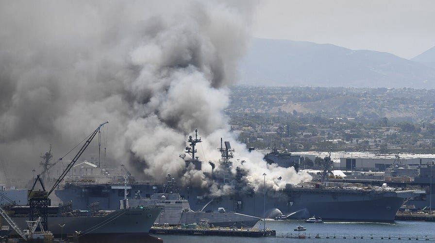 21 injured after explosion, fire breaks out on USS Bonhomme Richard