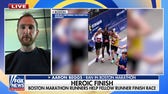 Boston Marathon runners help fellow competitor finish race