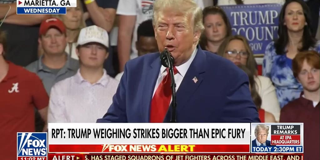 Trump reportedly considering attacks bigger than Epic Fury