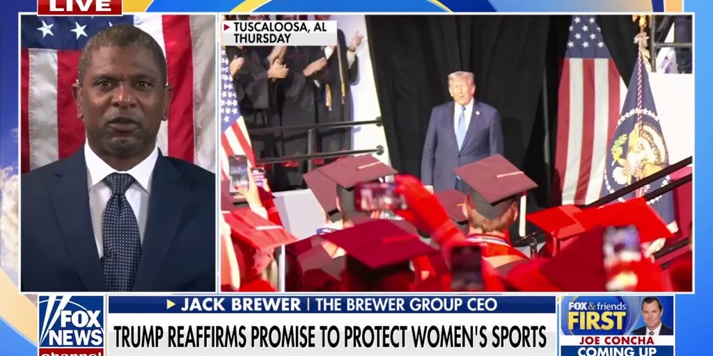 Trump sends message to female athletes, young people at Alabama commencement speech