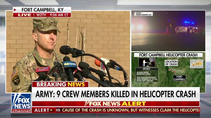 9 Army service members killed in helicopter crash