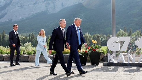 WATCH LIVE: Trump returns to Washington after cutting Canada trip short - Fox News