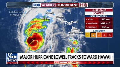 Hawaii declares state of emergency as Hurricane Lowell tracks toward islands