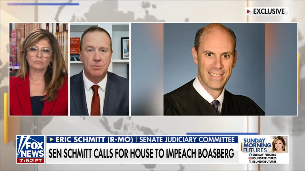 Sen Eric Schmitt calls for Judge Boasberg impeachment, details GOP budget reconciliation