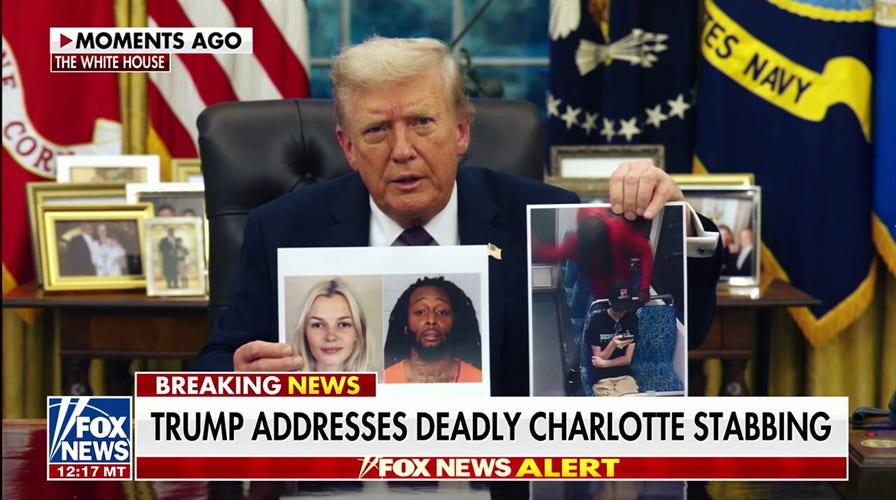 Trump addresses deadly Charlotte stabbing: 'It's time to stop this madness'
