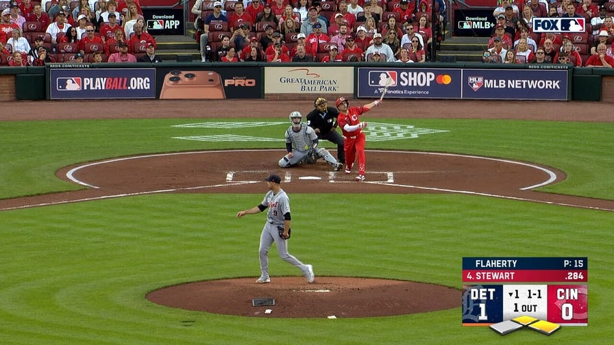 Sal Stewart and Nathaniel Lowe hit back-to-back home runs, giving Reds lead over Tigers