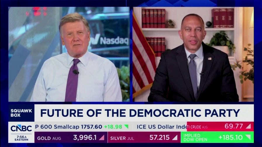 Hakeem Jeffries pressed on youre next chants from New York socialists
