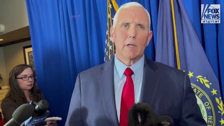 Former Vice President Mike Pence claims Donald Trump and Ron DeSantis are wrong about Ukraine