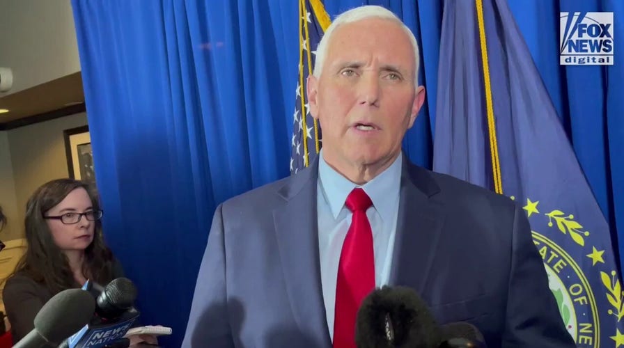 Former Vice President Mike Pence claims Donald Trump and Ron DeSantis are wrong about Ukraine