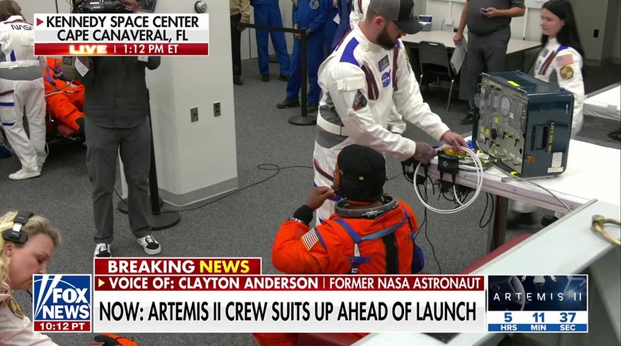 Artemis II crew suits up ahead of historic lunar mission