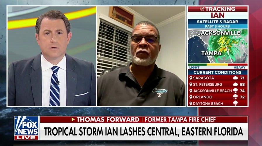 Tampa witnesses dangerous wind, rain conditions from Hurricane Ian