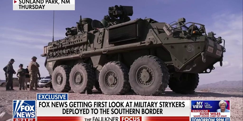 Fox News gets exclusive first look inside military ‘strykers’ at US southern border