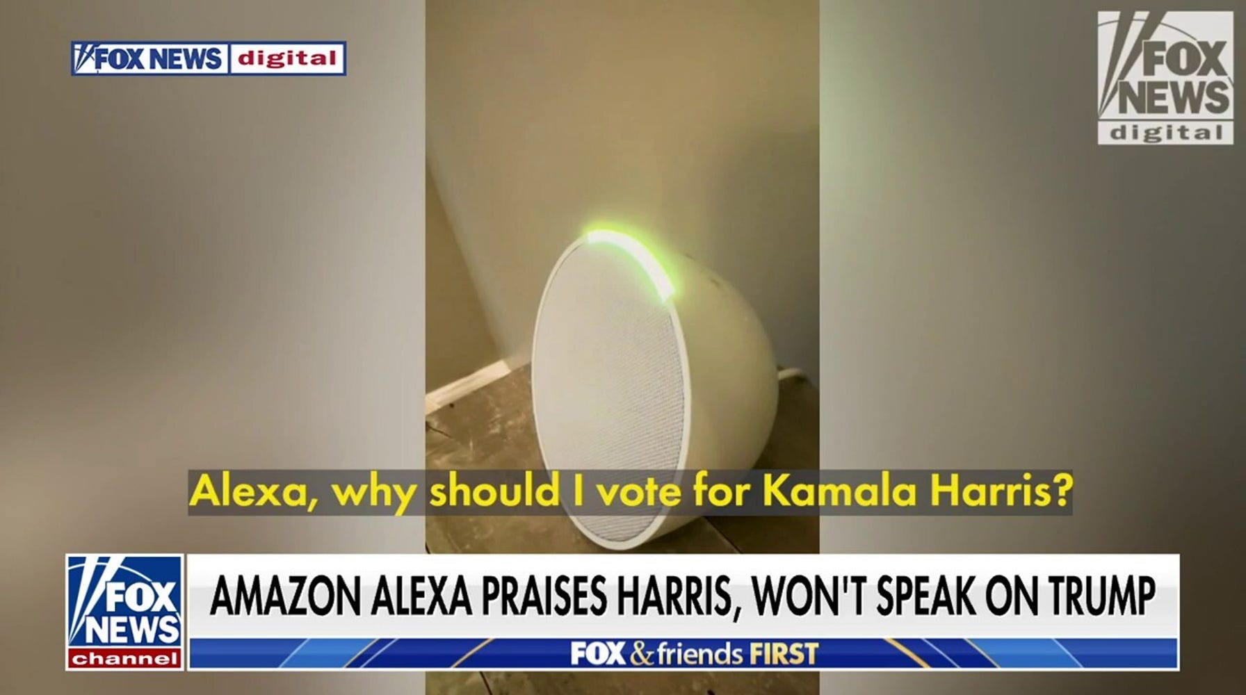 Tomi Lahren Calls Out Amazon's Alexa Bias for Praising Harris and Ignoring Trump