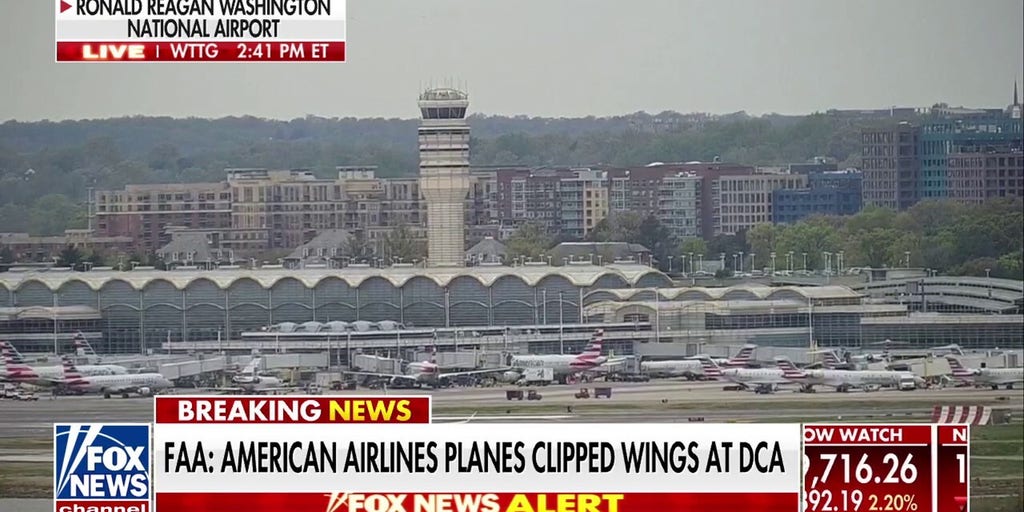 FAA: American Airlines planes carrying members of Congress clipped wings at Reagan National Airport