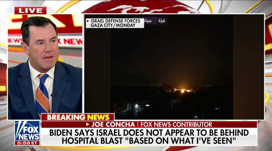 Biden says Israel does not appear to be behind Gaza hospital attack