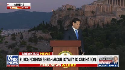 Marco Rubio warns Western civilization is at a crossroads during speech in Greece