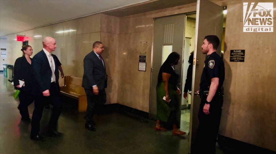 Manhattan DA Alvin Bragg enters courtroom for Harvey Weinstein hearing at Manhattan Supreme Court