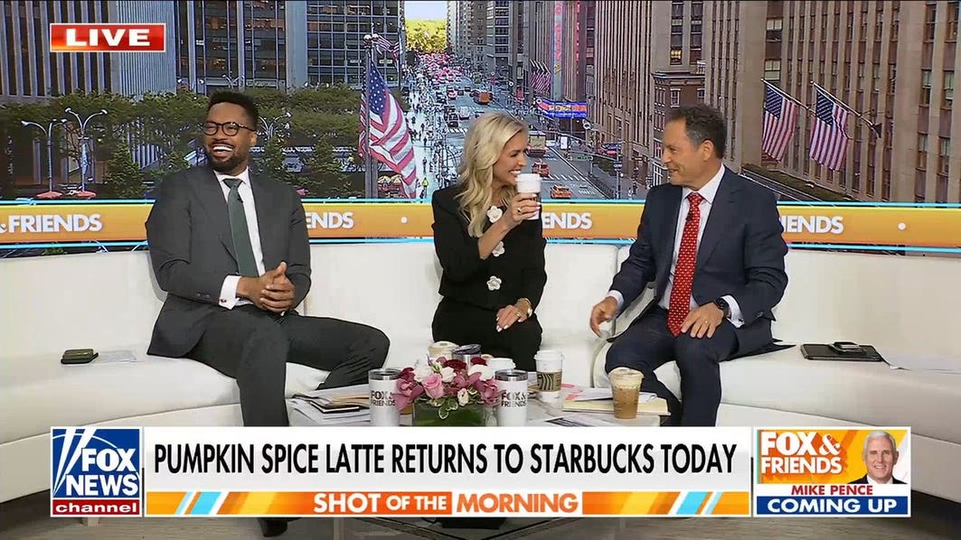 'Fox & Friends' celebrates the return of the Pumpkin Spice Latte