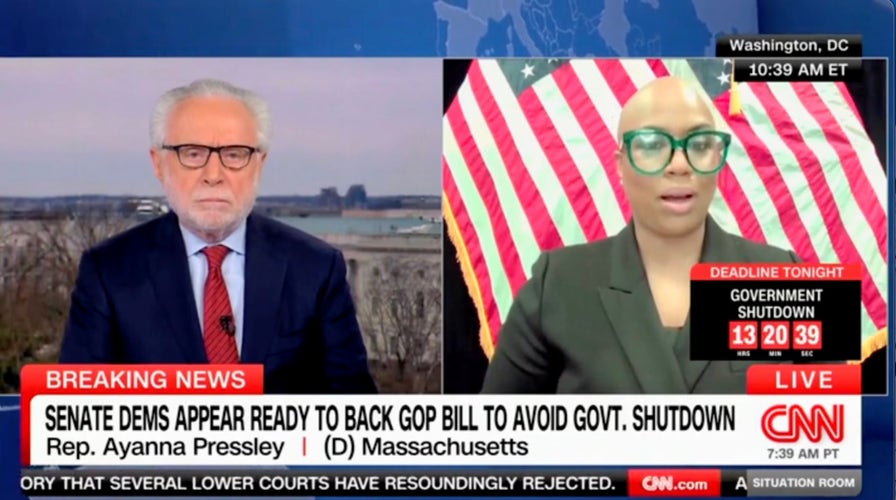 Rep. Ayanna Pressley urges Senate Democrats to oppose spending bill, risk government shut down