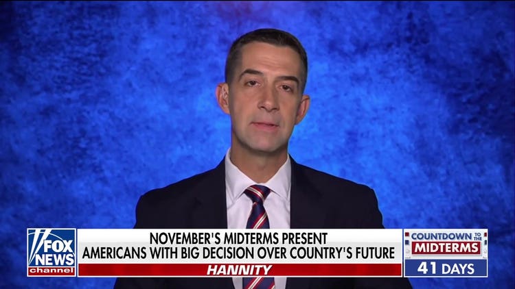 Sen Tom Cotton says his opponent wants to undercut workers in Arkansas