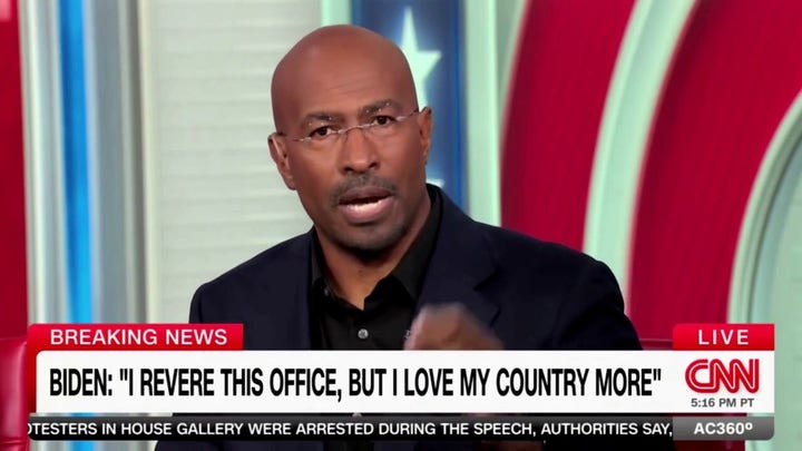 CNN's Van Jones praises Biden as a 'hero' who 'fell on his sword' by exiting the presidential race