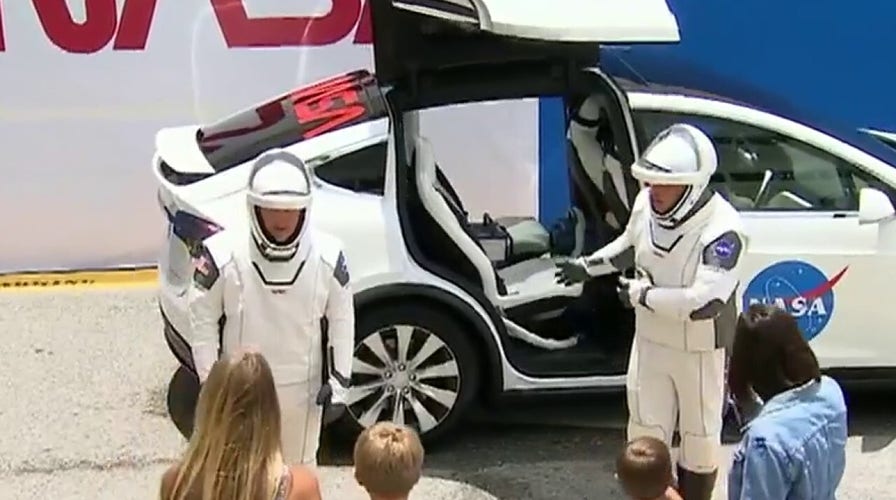 Astronauts, families say goodbyes ahead of historic SpaceX launch