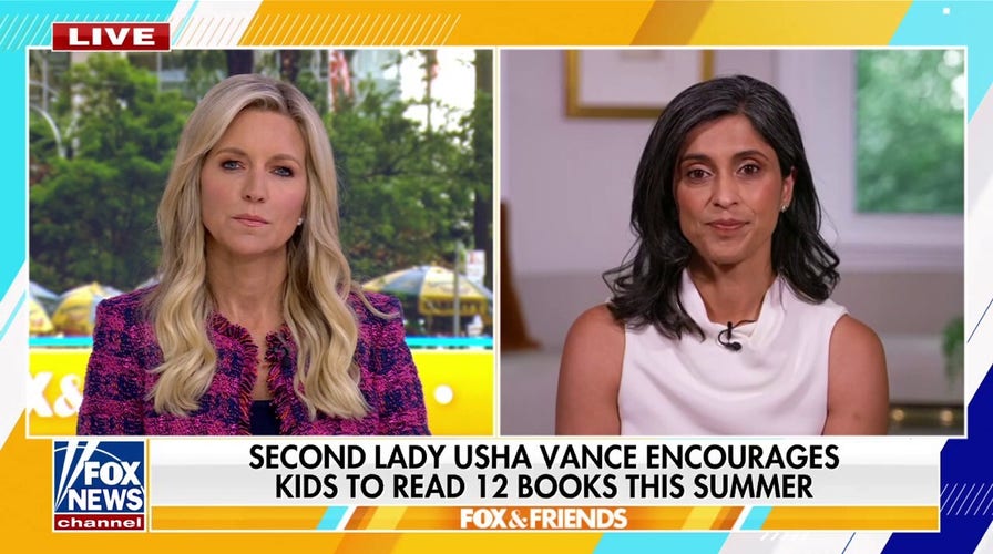 Second Lady Usha Vance kicks off reading challenge to improve kids’ literacy