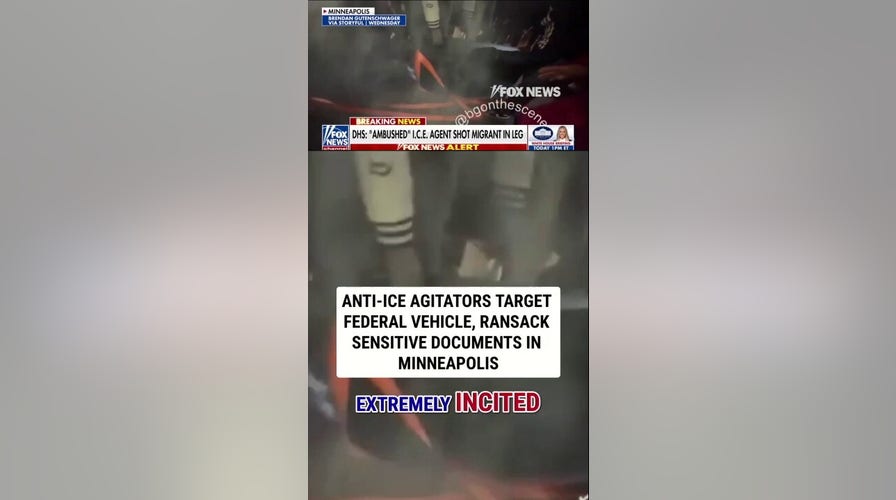 Anti-ICE agitators target federal vehicle, ransack law enforcement docs in Minneapolis