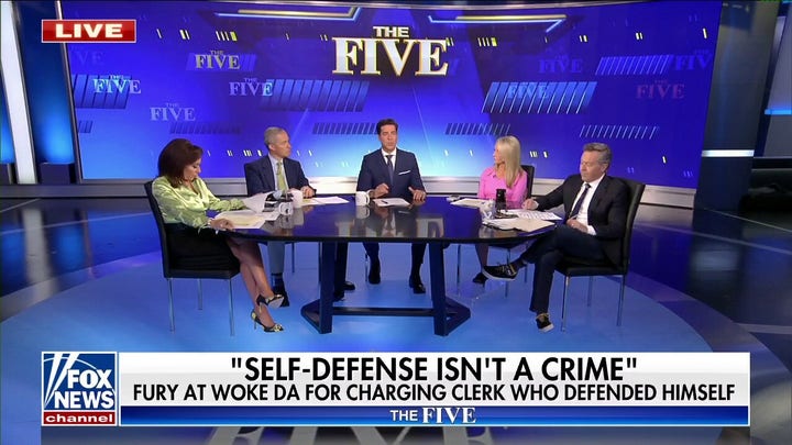 'The Five' react to NYC DA charging a store clerk with murder for self-defense
