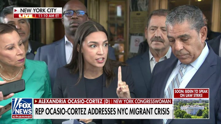 AOC, Democrats confronted by protesters angry over migrant crisis