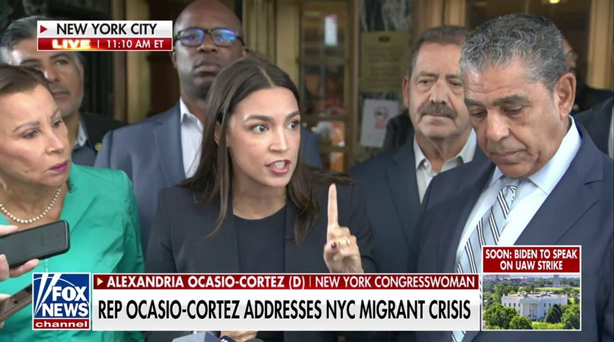 AOC, Democrats confronted by protesters angry over migrant crisis