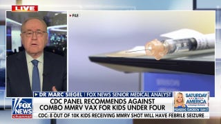 CDC panel recommends against combination MMRV vaccine for children under 4