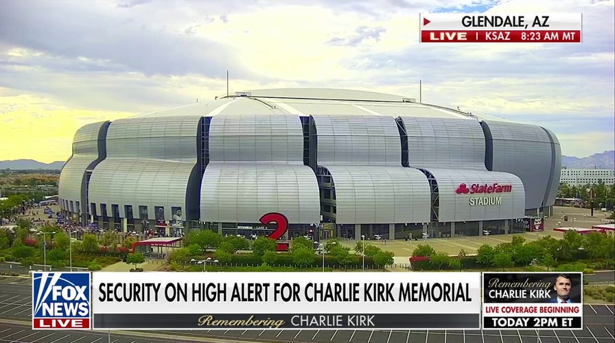 Security on high alert ahead of Charlie Kirk memorial