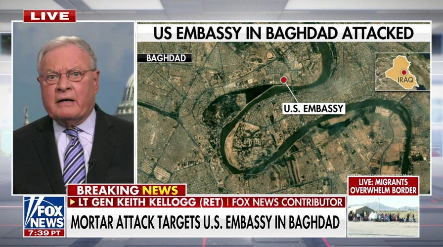 US embassy in Iraq under mortar attack