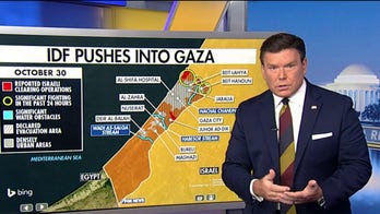 Bret Baier dissects Israel's ground invasion into Gaza on the touchscreen