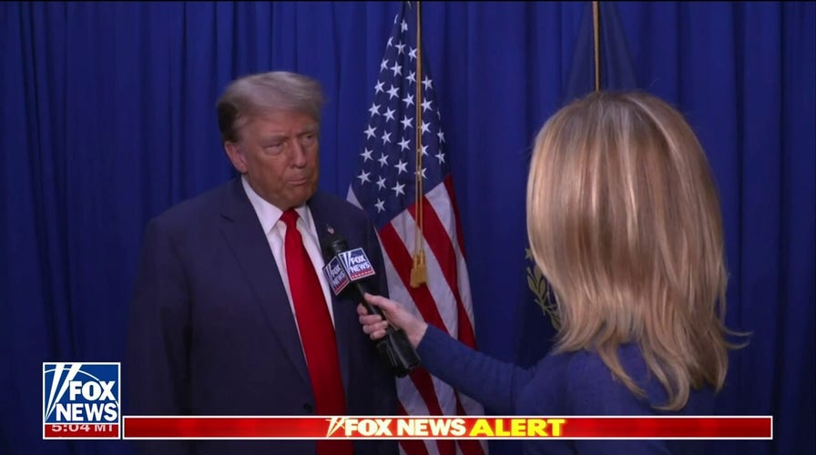 Trump gives on-camera reaction to DeSantis suspending campaign