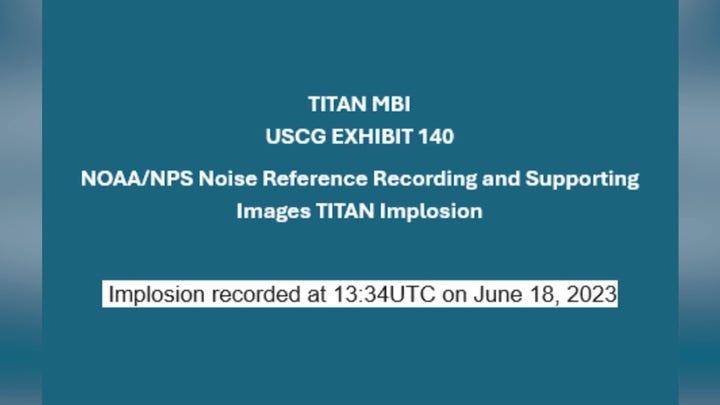 NOAA releases sounds of Titan submersible implosion