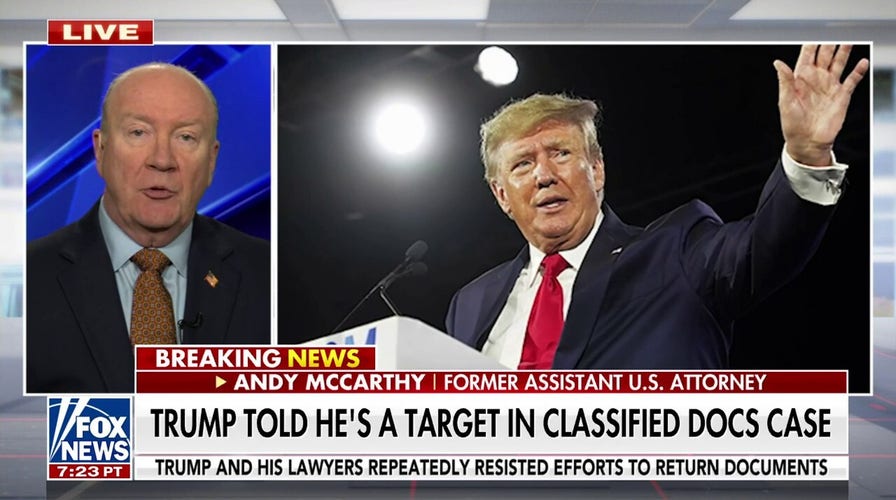 ‘Virtual certainty’ Trump will be charged in classified documents case: Andy McCarthy