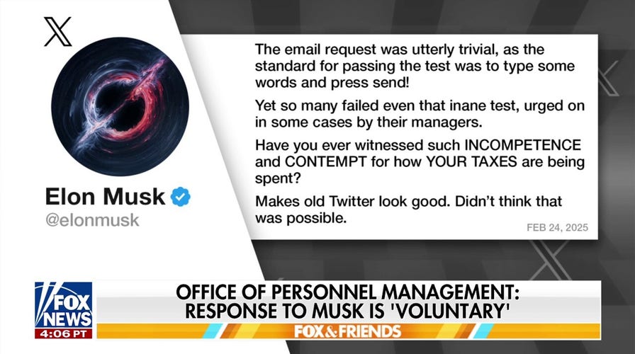Elon Musk threatens termination for federal workers who don't respond to second ultimatum