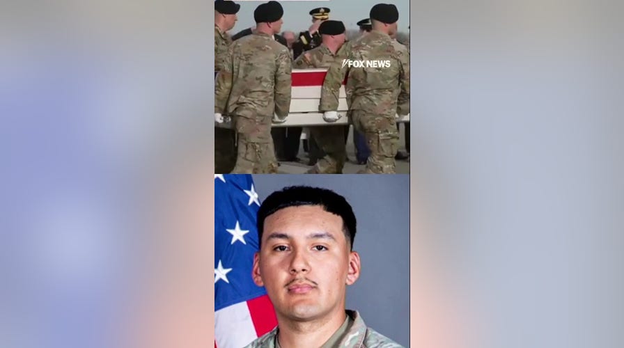 Trump participates successful the dignified transportation of Iowa National Guard member