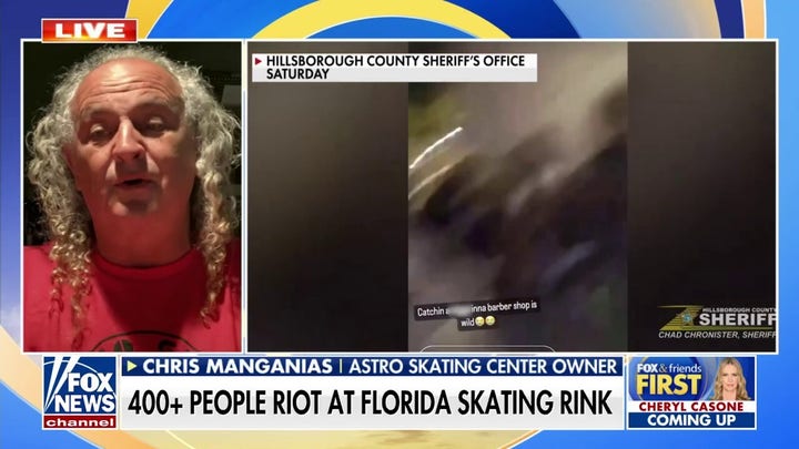 Shocking video shows hundreds riot at Florida skating rink 