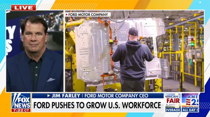 Ford CEO highlights US job growth as company pushes to boost workforce