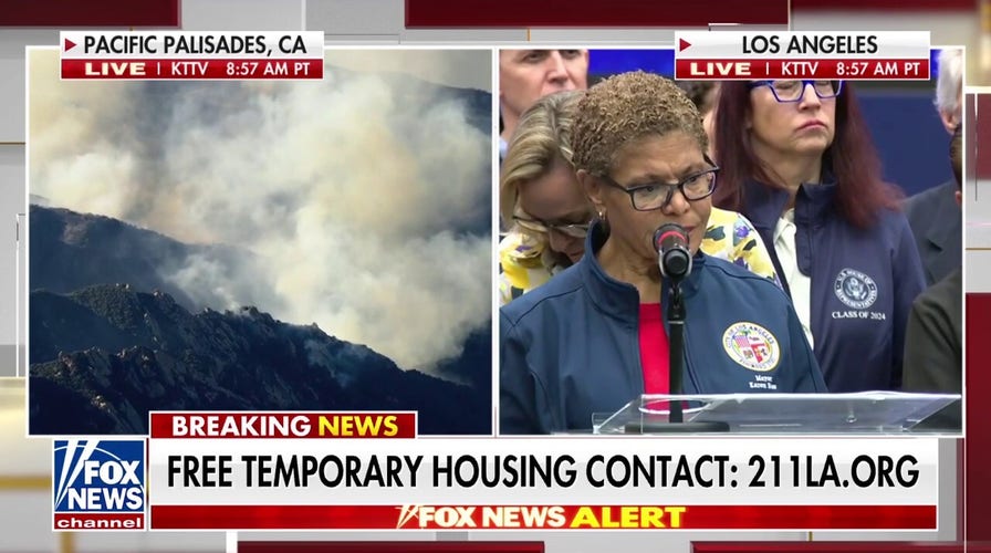 Los Angeles mayor challenged by reporter on lack of preparation and response to wildfires