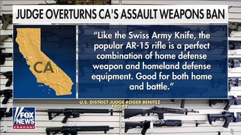 Judge overturns California's assault weapons ban 